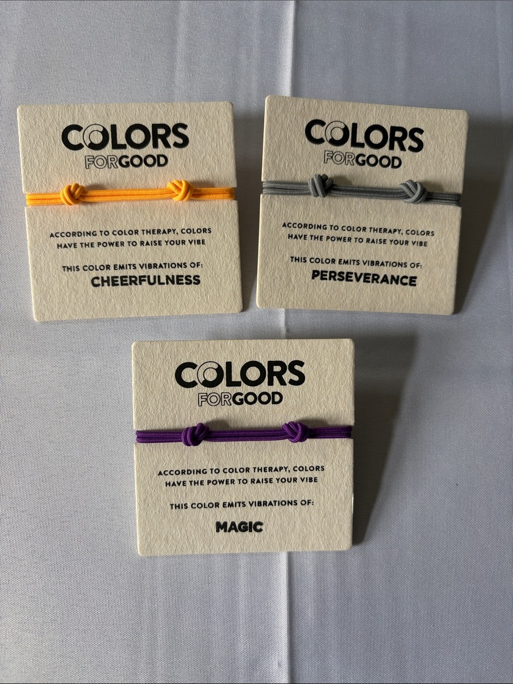 Colors Forgood Bracelets. Set of 3